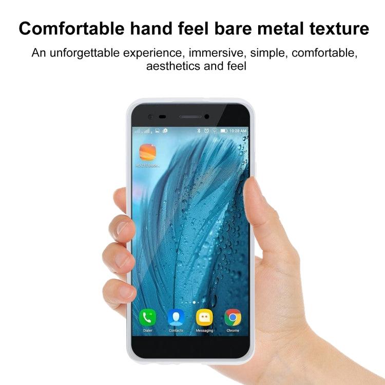 TPU Phone Case For ZTE Blade A606(Transparent White)