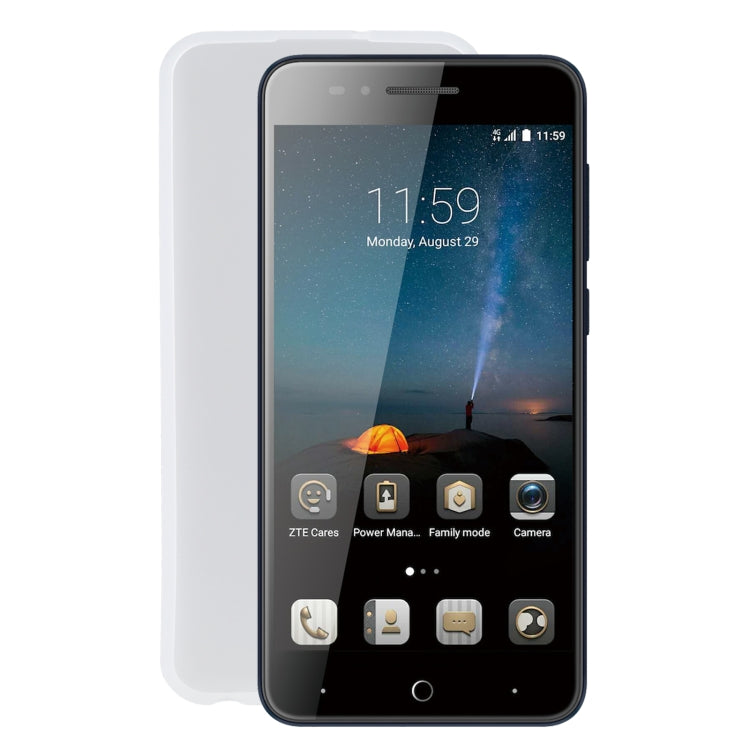 TPU Phone Case For ZTE Blade A612 / VOYAGE 4(Transparent White)