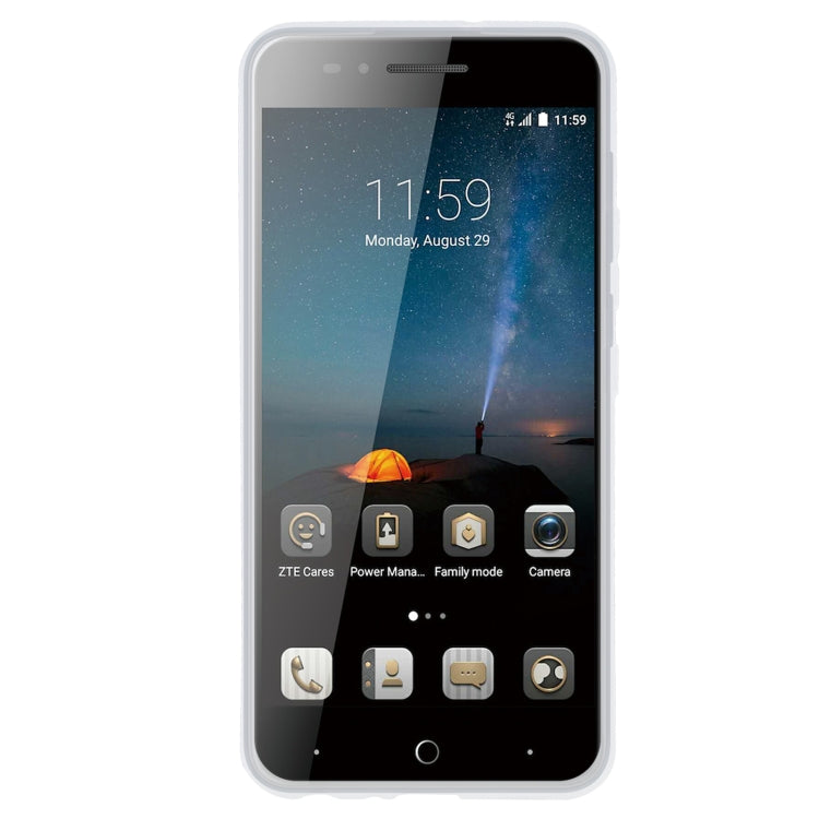 TPU Phone Case For ZTE Blade A612 / VOYAGE 4(Transparent White)