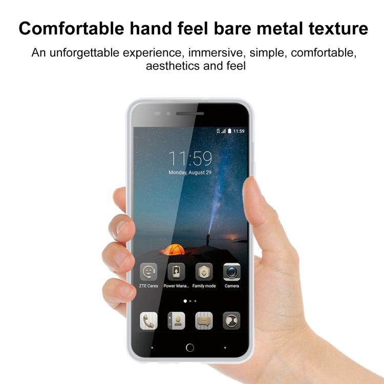 TPU Phone Case For ZTE Blade A612 / VOYAGE 4(Transparent White)