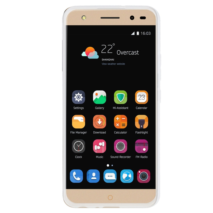 TPU Phone Case For ZTE Blade V7 Lite(Transparent White)