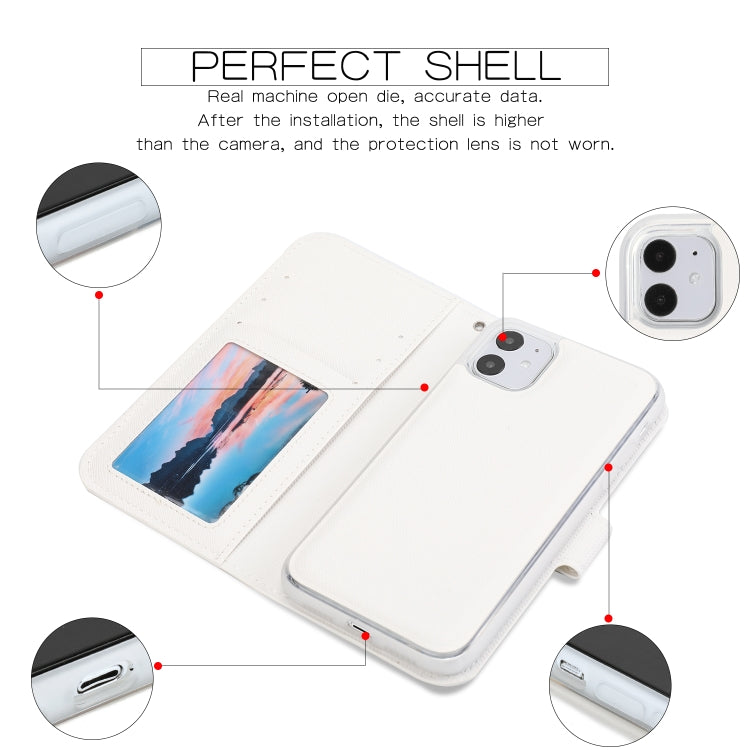 For iPhone 11 Separable Cross Texture Flip Leather Case with Holder & Card Slot & Wallet