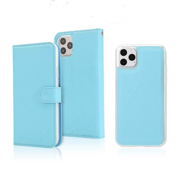 For iPhone 11 Pro Separable Cross Texture Flip Leather Case with Holder & Card Slot & Wallet