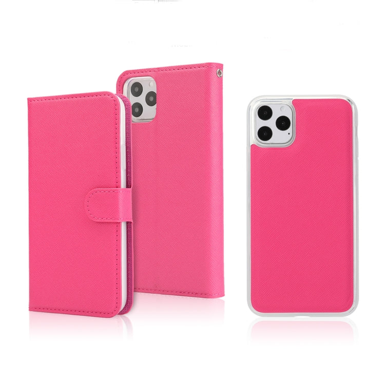 For iPhone 11 Pro Separable Cross Texture Flip Leather Case with Holder & Card Slot & Wallet
