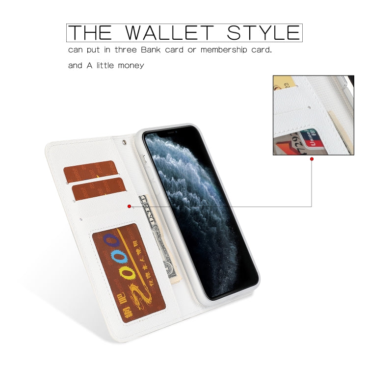 For iPhone 11 Pro Max Separable Cross Texture Flip Leather Case with Holder & Card Slot & Wallet