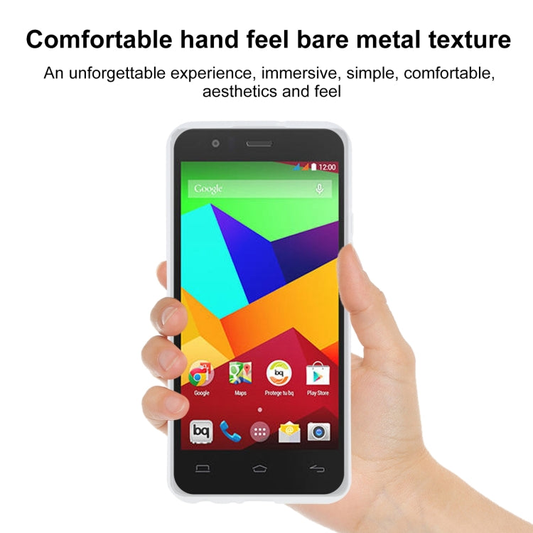 TPU Phone Case For BQ Aquaris E5 4G(Transparent White)