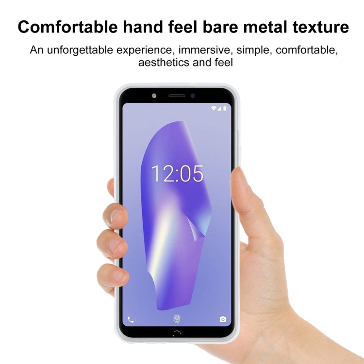 TPU Phone Case For BQ Aquaris C(Transparent White)