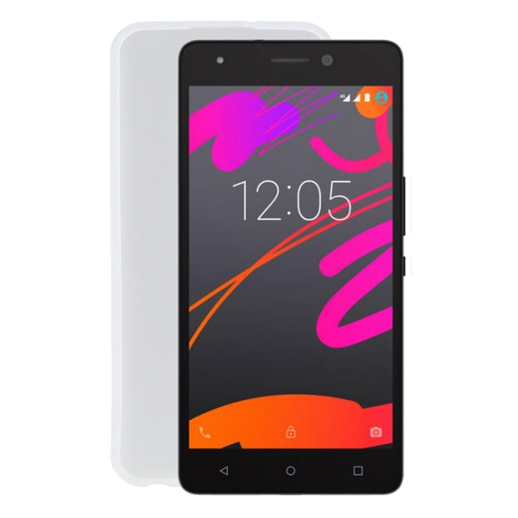 TPU Phone Case For BQ M5(Transparent White)