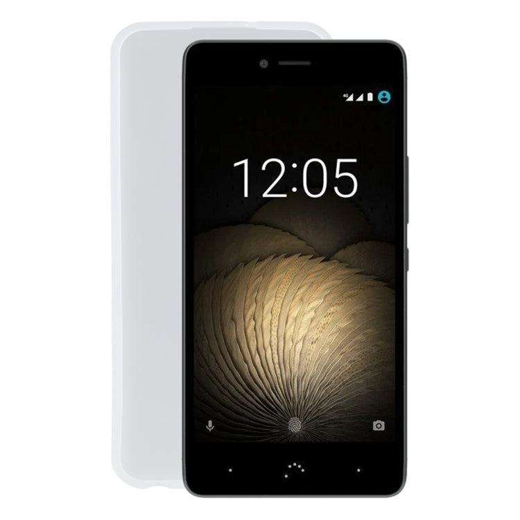 TPU Phone Case For BQ U Plus(Transparent White)