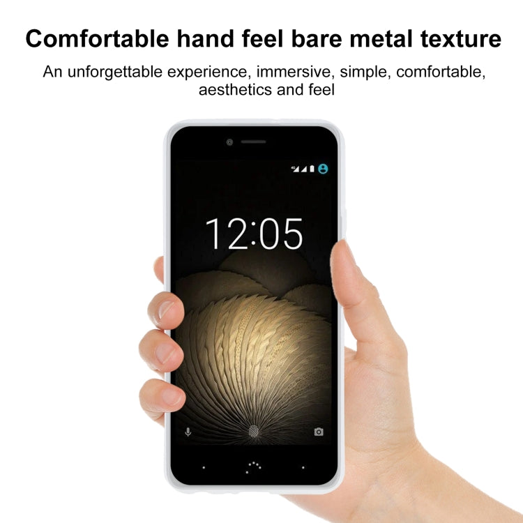 TPU Phone Case For BQ U Plus(Transparent White)