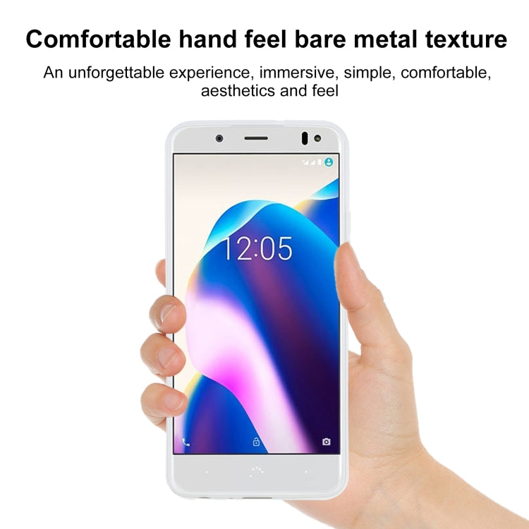 TPU Phone Case For BQ U2 Lite(Transparent White)