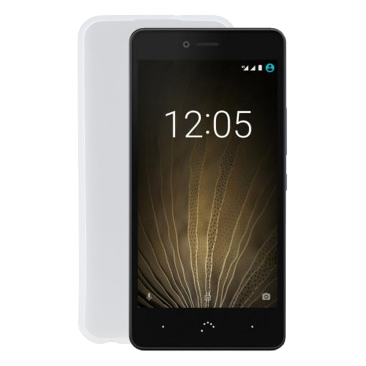 TPU Phone Case For BQ U(Transparent White)