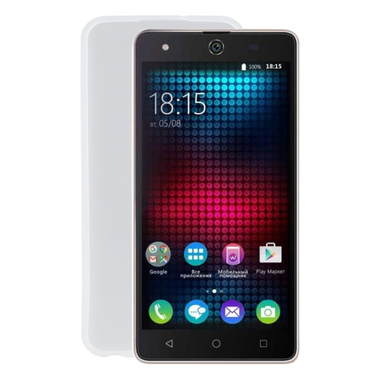 TPU Phone Case For BQ BQS 5050 Strike Selfie(Transparent White)