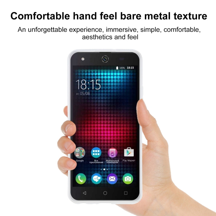TPU Phone Case For BQ BQS 5050 Strike Selfie(Transparent White)