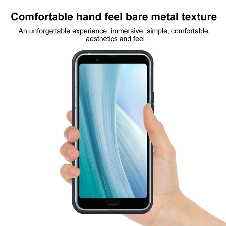 TPU Phone Case For Sharp Aquos Sense 3 Plus SHV46(Pudding Black)