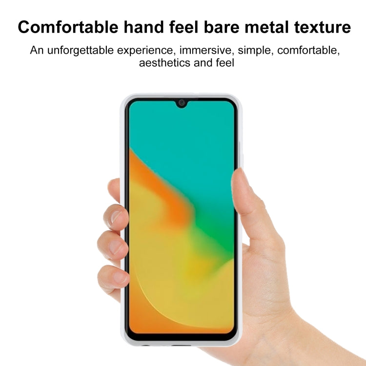 TPU Phone Case For ZTE Blade A7 2020 Fingerprint Version(Frosted White)