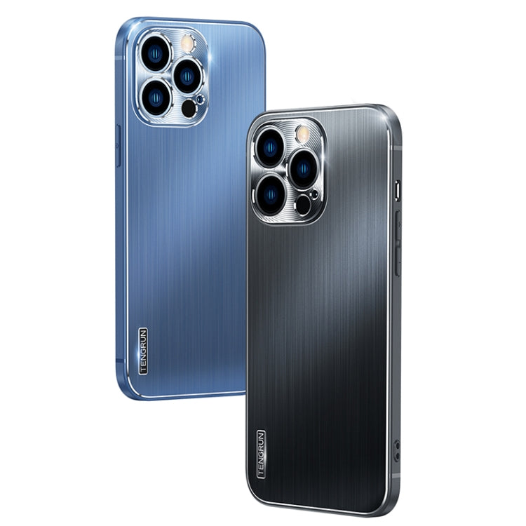 For iPhone 13 Brushed Texture Shockproof Phone Case