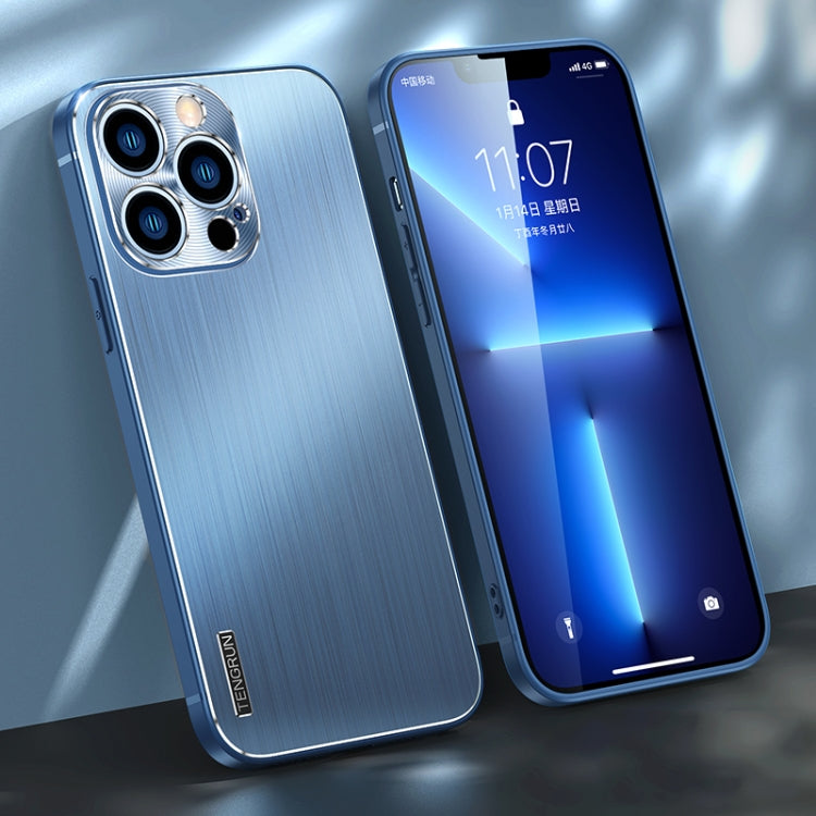 For iPhone 13 Pro Brushed Texture Shockproof Phone Case
