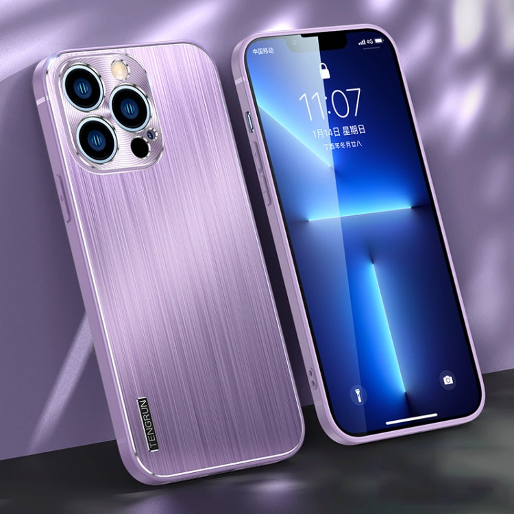 For iPhone 13 Pro Brushed Texture Shockproof Phone Case