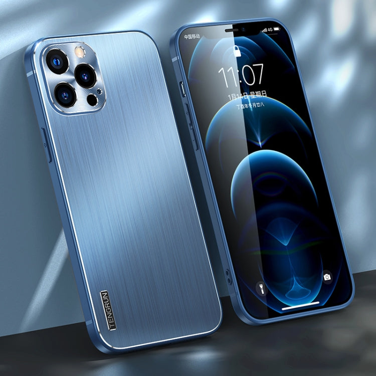 For iPhone 12 Pro Brushed Texture Shockproof Phone Case