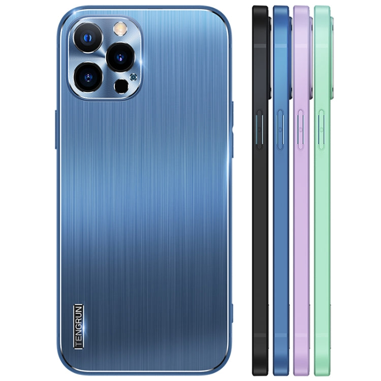 For iPhone 12 Pro Brushed Texture Shockproof Phone Case