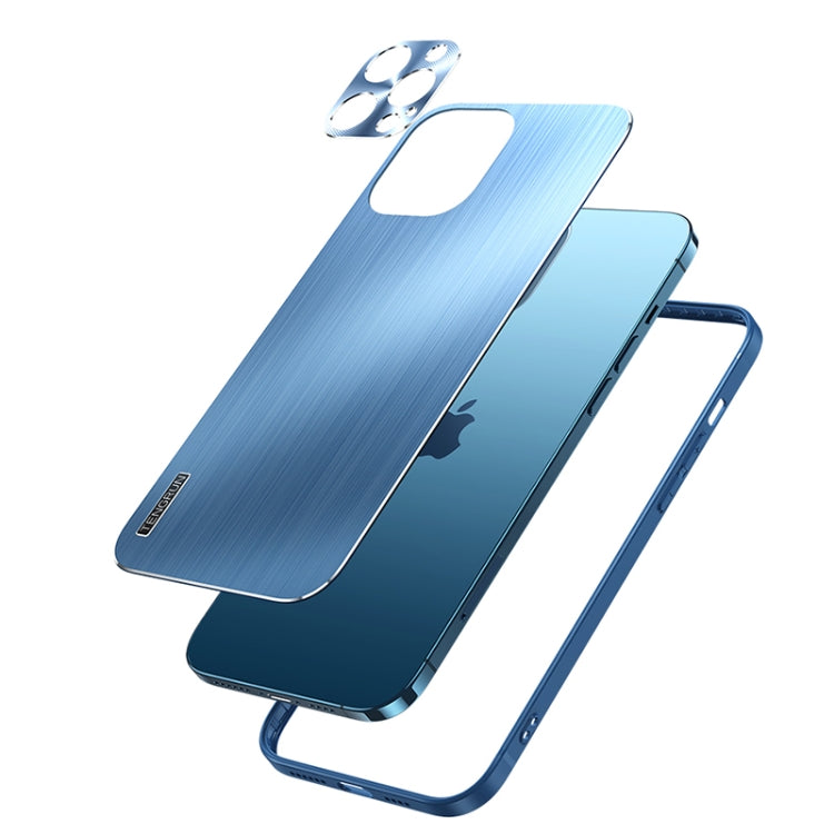 For iPhone 12 Pro Brushed Texture Shockproof Phone Case