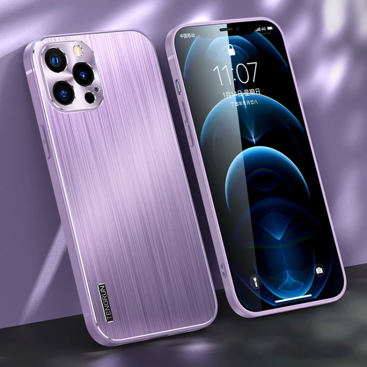 For iPhone 12 Pro Brushed Texture Shockproof Phone Case