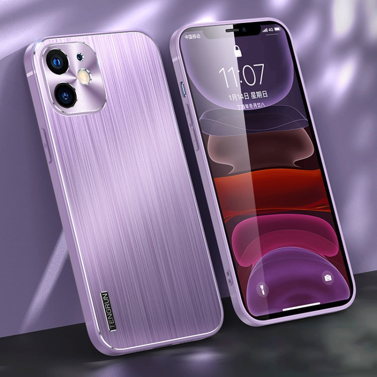 For iPhone 11 Brushed Texture Shockproof Phone Case