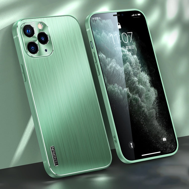 For iPhone 11 Pro Brushed Texture Shockproof Phone Case