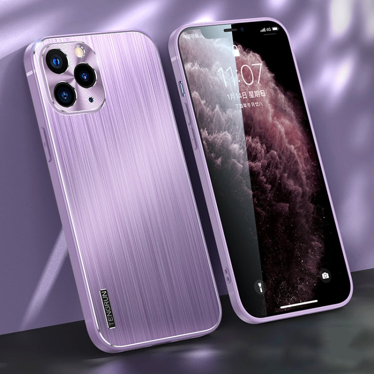 For iPhone 11 Pro Brushed Texture Shockproof Phone Case