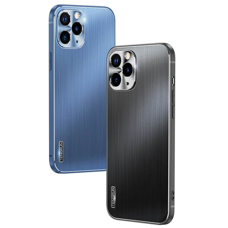 For iPhone 11 Pro Brushed Texture Shockproof Phone Case