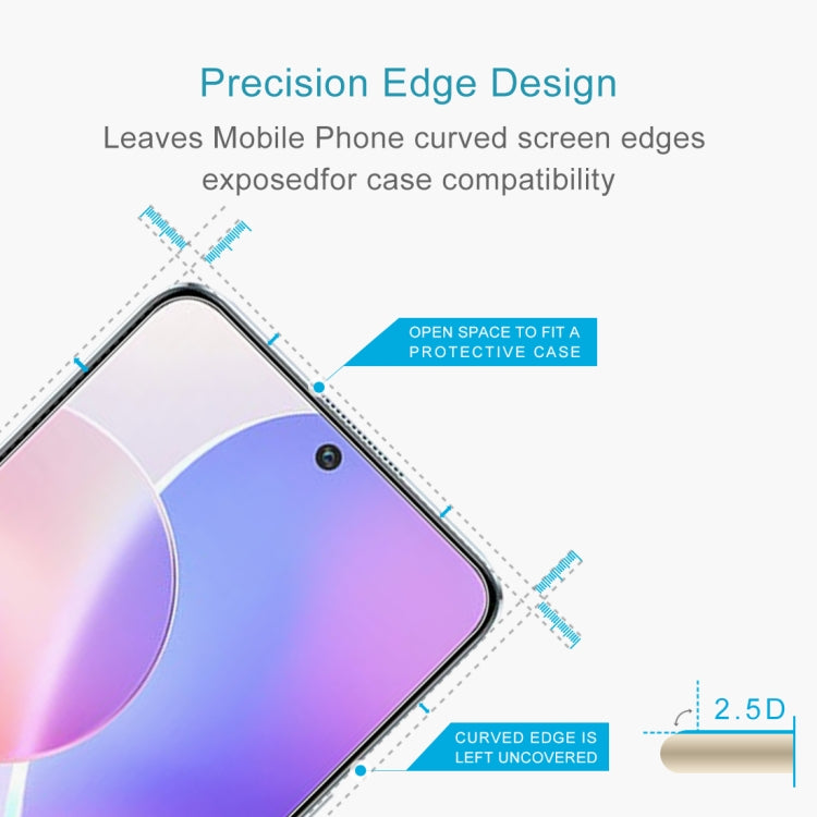 10 PCS For Honor X30i / X8 0.26mm 9H 2.5D Tempered Glass Film