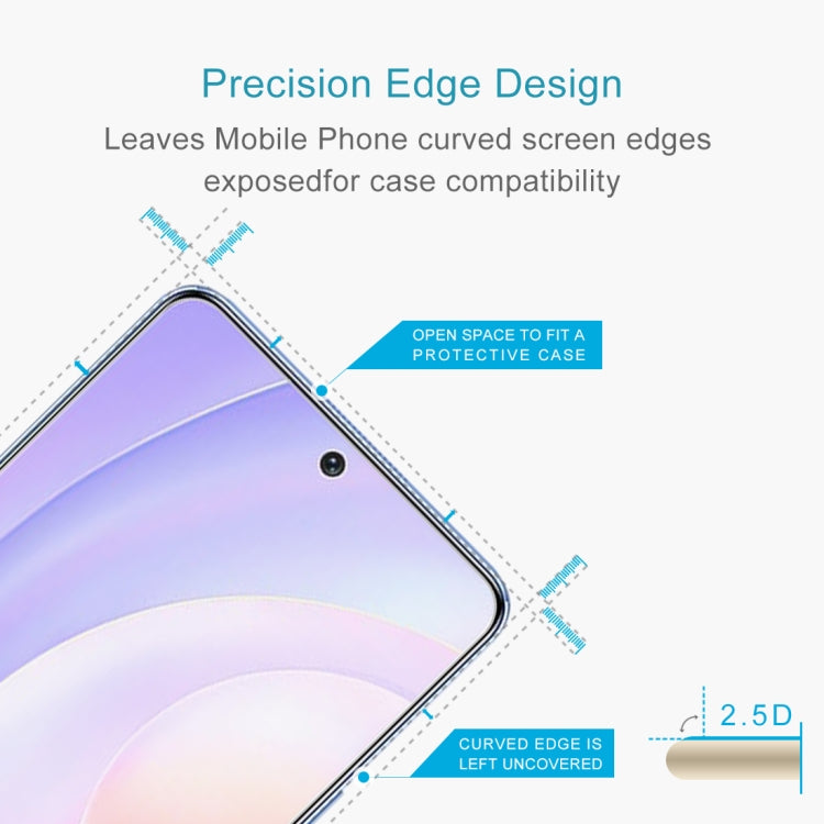 For Honor 50 SE 10 PCS 0.26mm 9H 2.5D Tempered Glass Film