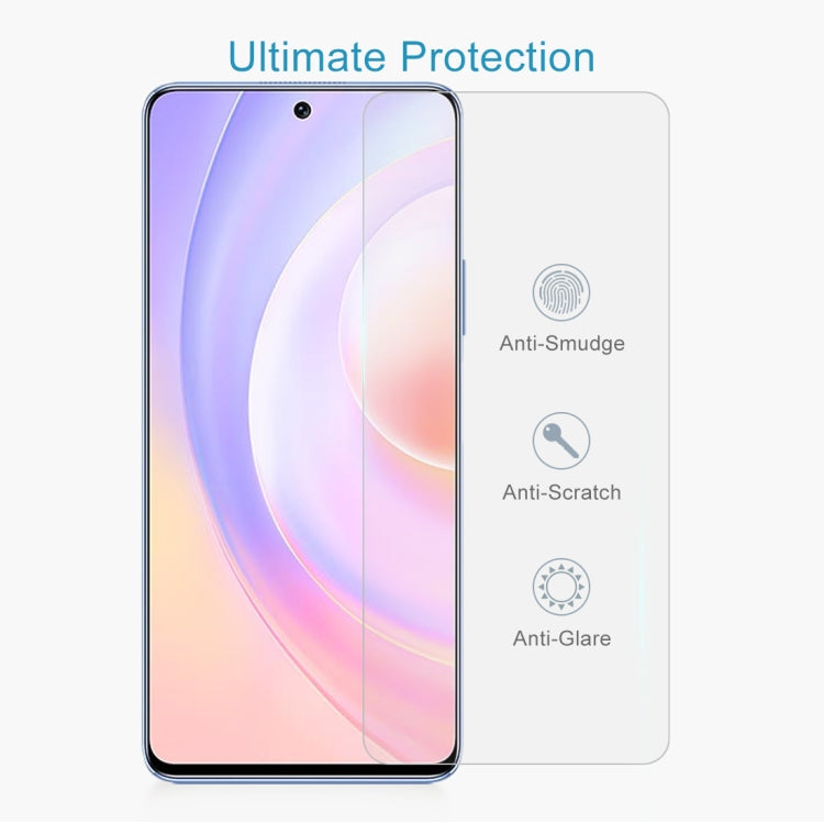 For Honor 50 SE 10 PCS 0.26mm 9H 2.5D Tempered Glass Film