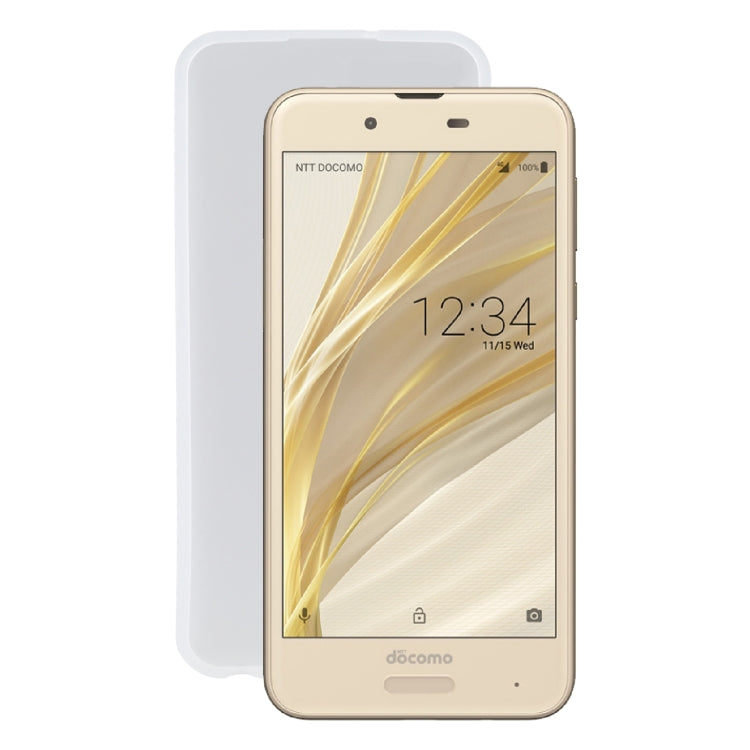 TPU Phone Case For Sharp Aquos Sense/SH-01K/SHV40/SH-M05(Transparent White)