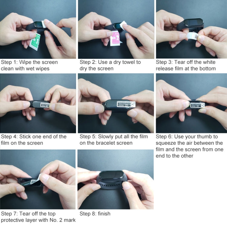 For Xiaomi Redmi Watch 10 PCS Smart Watch Hydraulic White Protective Film