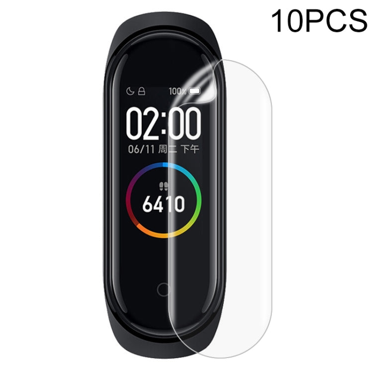 For Xiaomi Mi Band 6 / 5 / 4 10 PCS Smart Watch Hydraulic White Protective Film