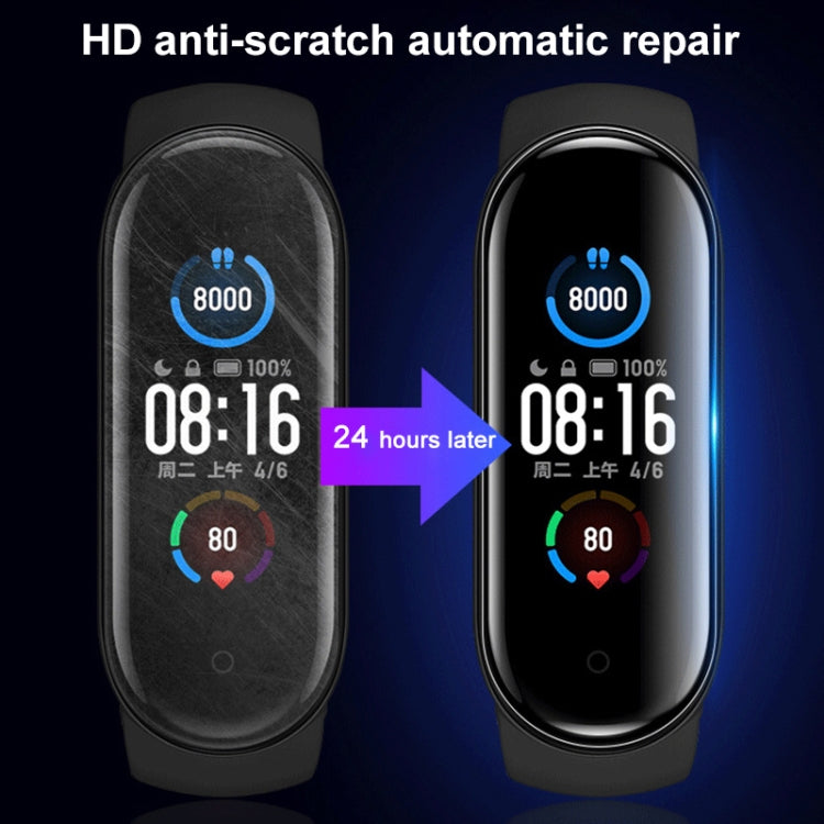 For Xiaomi Mi Band 6 / 5 / 4 10 PCS Smart Watch Hydraulic White Protective Film
