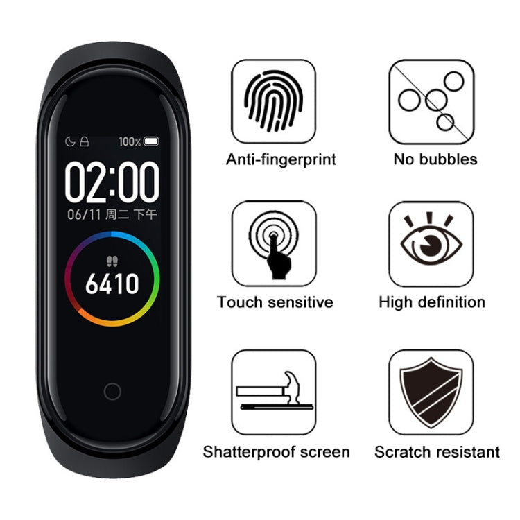 For Xiaomi Mi Band 6 / 5 / 4 50 PCS Smart Watch Hydraulic White Protective Film