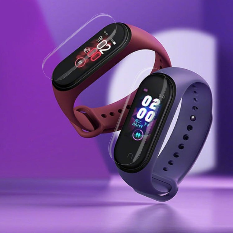 For Xiaomi Mi Band 6 / 5 / 4 50 PCS Smart Watch Hydraulic White Protective Film