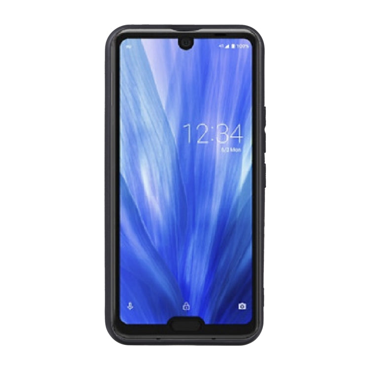 TPU Phone Case For Sharp Aquos R3/SHV44/SH-04L(Pudding Black)