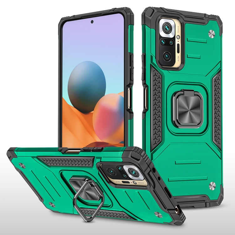 For Xiaomi Redmi Note10 Pro Magnetic Armor Shockproof Phone Case with Metal Ring Holder