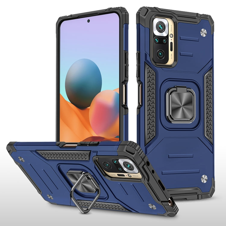 For Xiaomi Redmi Note10 Pro Magnetic Armor Shockproof Phone Case with Metal Ring Holder