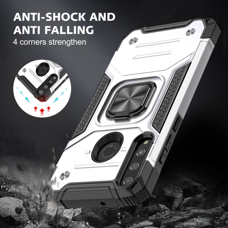 For Huawei Y7P Magnetic Armor Shockproof Phone Case with Metal Ring Holder