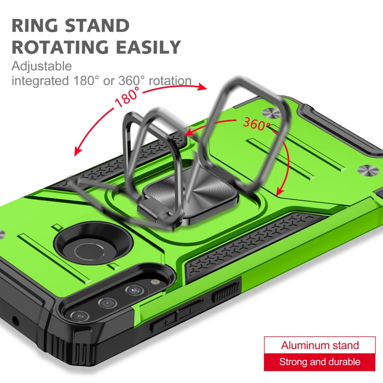 For Huawei Y7P Magnetic Armor Shockproof Phone Case with Metal Ring Holder