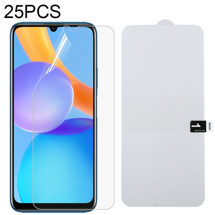 For Honor Play 5T 25 PCS Full Screen Protector Explosion-proof Hydrogel Film