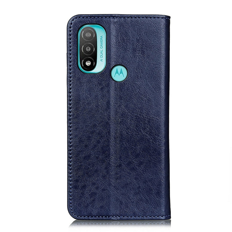 For Motorola Moto E40/E20/E30/Lenovo K14 Plus Magnetic Crazy Horse Texture Horizontal Flip Leather Phone Case