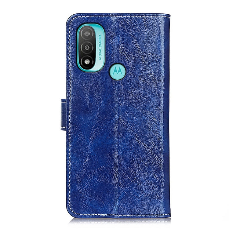 For Motorola Moto E40/E20/E30/Lenovo K14 Plus Retro Crazy Horse Texture Horizontal Flip Leather Phone Case