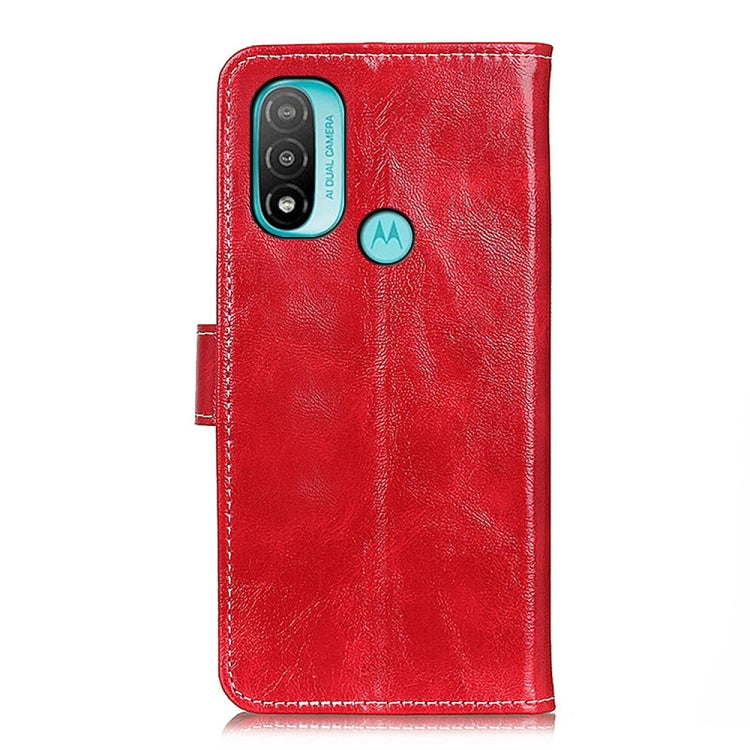 For Motorola Moto E40/E20/E30/Lenovo K14 Plus Retro Crazy Horse Texture Horizontal Flip Leather Phone Case