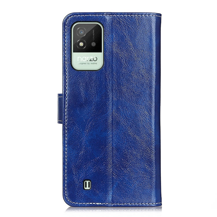 For OPPO Realme Narzo 50i Retro Crazy Horse Texture Horizontal Flip Leather Phone Case
